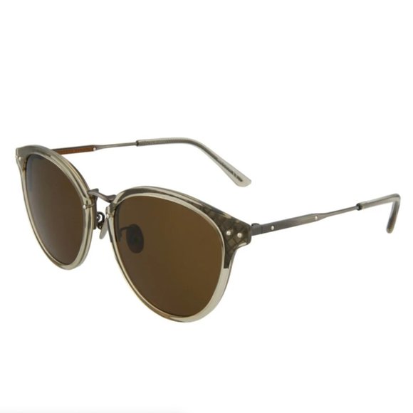 Bottega Veneta Unisex Havana Round Sunglasses!